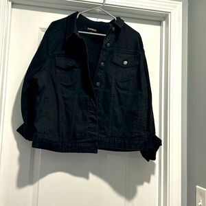 Express Black Jean Jacket